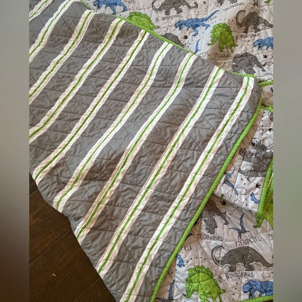 Dinosaur Reversible Full / Queen quilt set